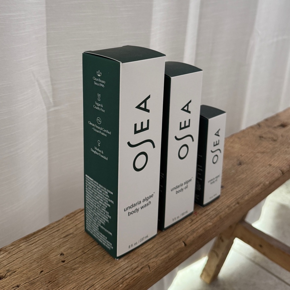 OSEA Undaria Algae Body Care Set Body Wash & Body Oil Clean Beauty NWT - Picture 3 of 10